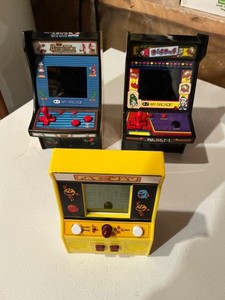 My Arcade Burger Time Dig Dug Pac Man Mini Tabletop Machine Retro Micro Lot of 3