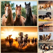 Animal Horses Canvas Wall Art Canvas Painting Posters and Prints Wall Picture