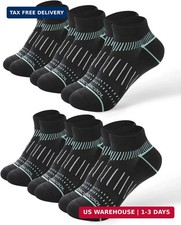 BAMBOO COOL Mens Ankle Socks Bamboo Viscose Athletic Moisture-Wicking Low Cut Ru