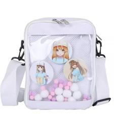Ita Bag Crossbody DIY Anime Pin Display Crossbody Bag Cell Phone Transparent ...