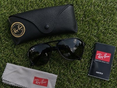 Ray-Ban CAT 5000 Aviator Sunglasses Full Rim Black Frame Gradient Tinted Lens