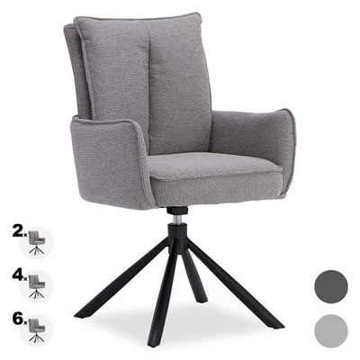 Esszimmerstühle Drehbar 2 4 6 er Set mit Armlehne Wohnzimmer Stuhl Homestyle4u - Bild 1 von 4