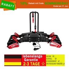 Fahrradträger für 2 Fahrräder / E-Bikes Schnellspannsicherung mit Fußpedal 60kg