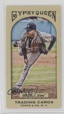 2011 Topps Gypsy Queen Mini Red Gypsy Queen Back Jair Jurrjens #192 6p7