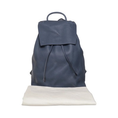 Loewe, Rucksack, Unisex (Erwachsene), Leder, Blau, 25, 12 #2pu
