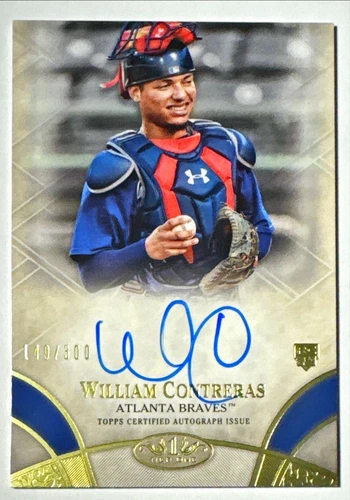 WILLIAM CONTRERAS 2021 Topps Tier One Break Out AUTO /300 RC ROOKIE BREWERS