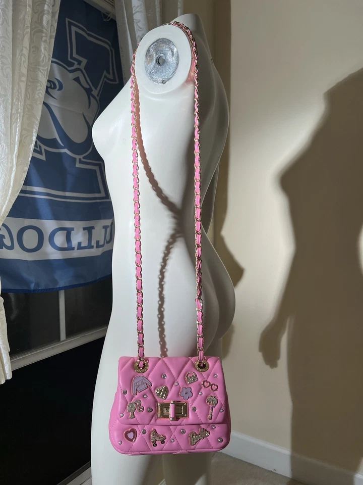 Bolso Bandolera Aldo X Barbie Acolchado Hinchado Rosa con Silueta Clásica (NUEVO) Foto 2 de 4