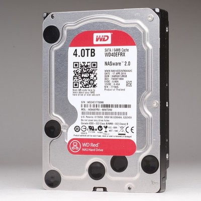 Western Digital WD RED 4 TB NAS HDD WD40EFRX, 5400 RPM, SATA III 6 Gb/s