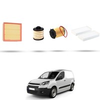 Hoffcar Wartungskit - 4 Filter FüR Citroen Berlingo Ii 1.6 Bluehdi 73KW Ab 20