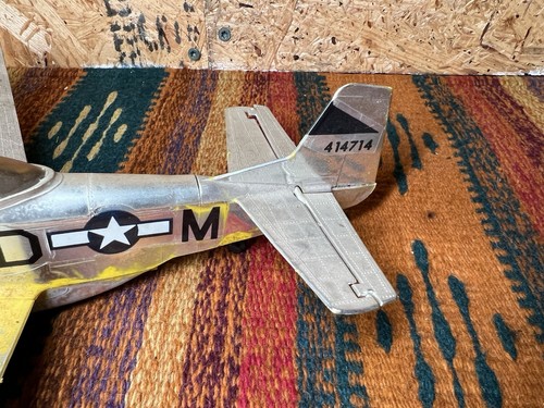 Testors P51 Mustang Gas Powered Model Tether Plane 1970 Fly’em - Picture 10 of 18