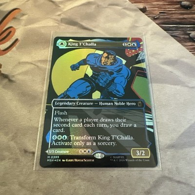 MTG King T'Challa (Borderless) (0399) Marvel Super Heroes MSH