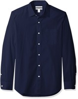 Business Hemd Herren Langarm Popeline Schmale Passform Marineblau L Amazon