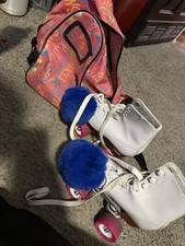 Vintage Chicago Girls Rink Skates White/Pink Size- Ladies 1 EUR 32