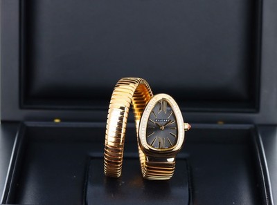 Bvlgari Serpenti Tubogas Rose Gold 35mm 101815 Diamond Black  display picture 2