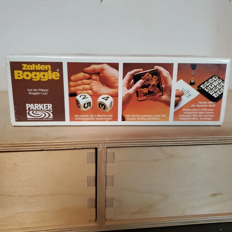 Vintage German Zahlen (Numbers) Boggle  - Parker Bros. 1981 Never Used  - Image 3 of 4