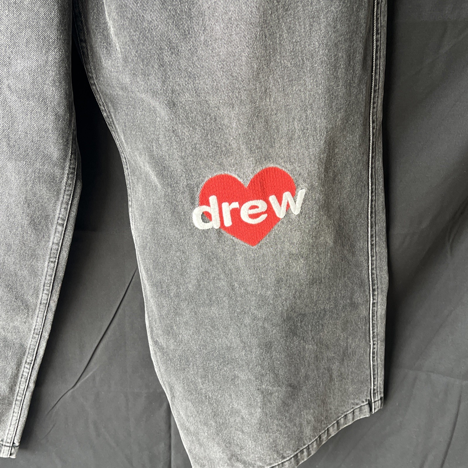 Drew House ultra wide leg jean Black Size 32…b40… Rare Sample image 2