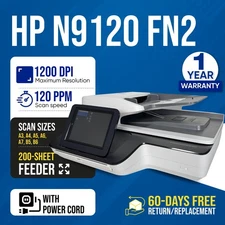HP ScanJet Enterprise Flow N9120 fn2 Document Scanner L2763A - 1 YEAR WARRANTY!