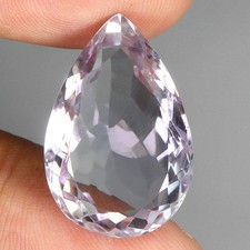 Pear Cut Natural Unheated Pink Amethyst Bolivia 21.80ct 23.5x16mm Gemstone