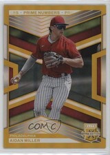 2023 Panini Elite Extra Edition Gold Prime Numbers 11/24 Aidan Miller #15 z7j