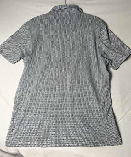7 Diamanten 4-Wege Stretch Poloshirt Herren Large Adler grau & schwarz Logo feuchtigkeitsableitend - Bild 3 von 9