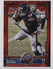2015 Topps Topp 60 Topps.com Online Exclusive 5x7 Red 13/25 Alshon Jeffery fm0