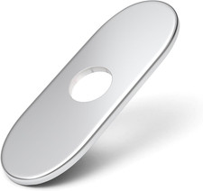 6 Inch Chrome Sink Hole Cover, 4" Hole Cover Deck Plate, round Bathroom Faucet D