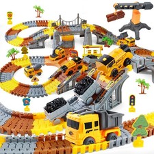 281 PCS Race Tracks Construction Toys for 3 4 5 6 7 8 9 Year Old Boys Girls, ...