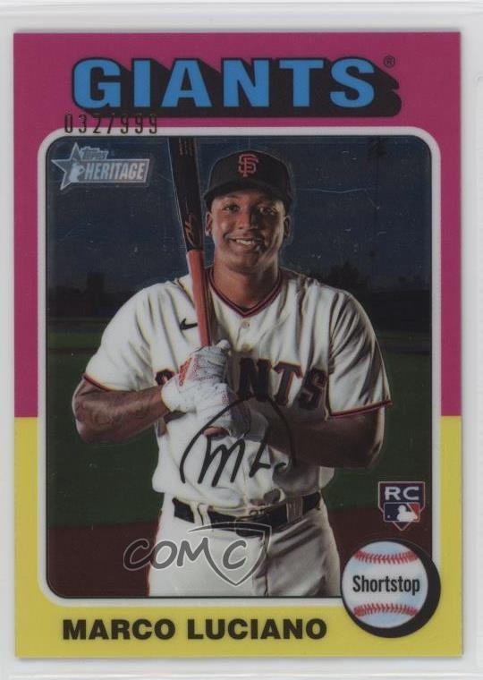 2024 Topps Heritage Chrome /999 Marco Luciano #391 1ol1