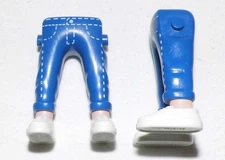 11197, Short (7/8) Pants, Blue, Printed, Nude (Europe), Shoes, White