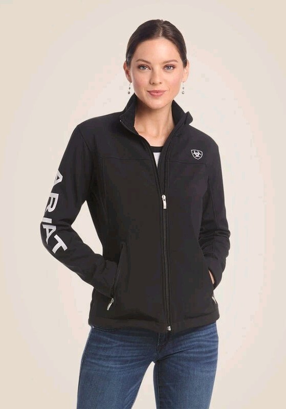 Ariat New Team Black Softshell Jacket Women's Siz… - image 2