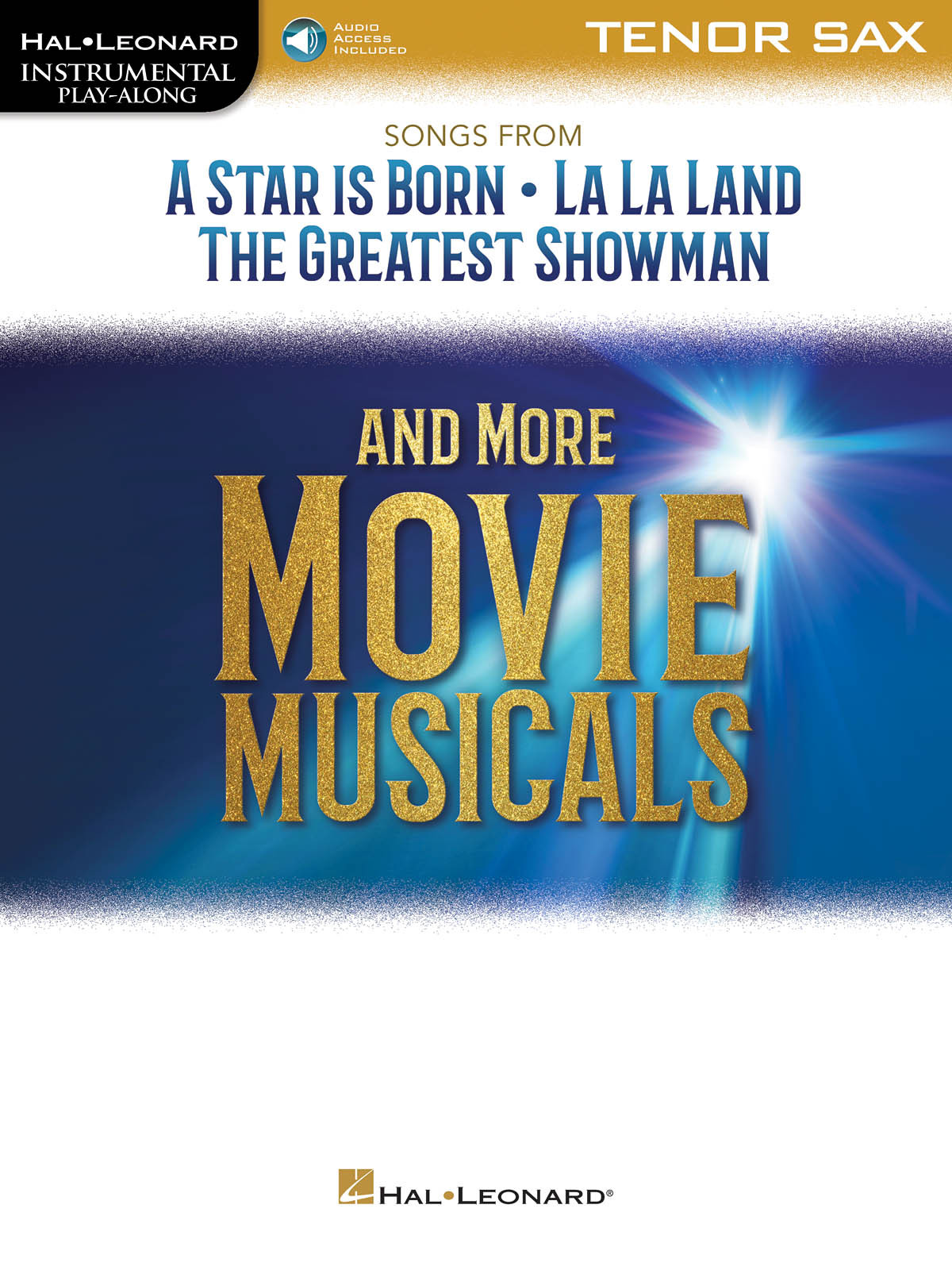 Movie Musicals for Tenor Sax Solo Instrumental Play-Along Sheet Music Book Audio