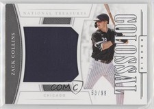 2020 Panini National Treasures Rookie Colossal Materials 53/99 Zack Collins 3b3