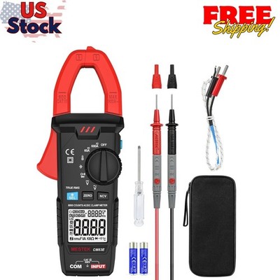 Digital Clamp Meter Multimeter, TRMS 6000 Counts Auto-ranging Amp Voltage Tester