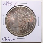 1890-S $1 Morgan Silver Dollar in Choice AU+ Condition #7107