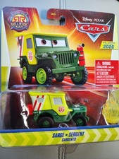 Disney Pixar Cars Sarge Diecast + Fire Race & Rescue 2026 Mattel NIB