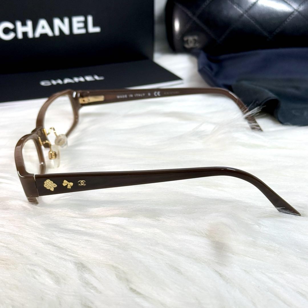 CHANEL サングラス メガネ 3145-N ココマーク カメリア リボン CHANEL sunglasses glasses 3145-N here mark camellia ribbon