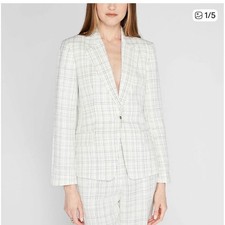 Club Monaco Plaid Tailored Blazer Jacket  Size 0 XS 