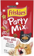 Friskies Party Mix Cat Treats Chicken Mixed Grill 2.1 Ounce Pack of 1 