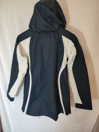 GTI Gentini Nautical Jacket Coat Womens Sailing Marina Blue White 10 Waterproof - Picture 9 of 14