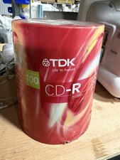TDK CD-R 52x 80min 700MB 100 Pack Recordable Blank Discs High Speed 52x 80min