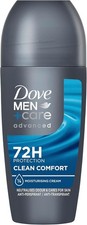 Dove Men+Care Clean Comfort Roll On Anti-Perspirant Deodorant 72H 50ml Vegan