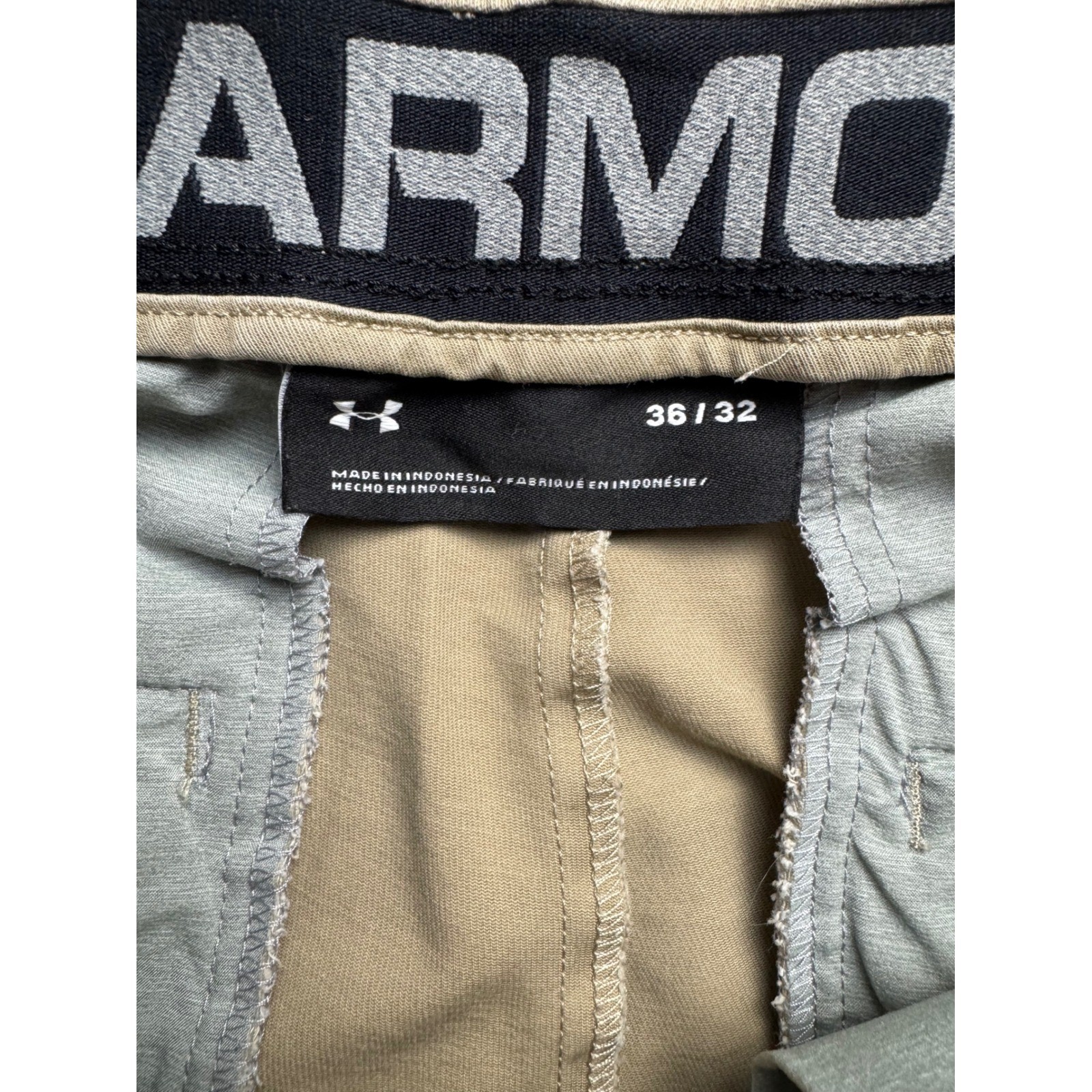 Under Armour Men's Chino Golf Pants Tan 36x32 Flat Front UA Tech Stretch thumbnail 3