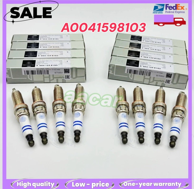 8Pcs A0041598103 ZR6SII3320 Double Iridium Spark Plugs For Mercedes Benz NEW