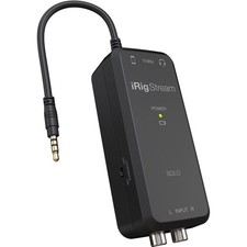 IK Multimedia iRig Stream Solo Ultracompact 3x1 TRRS Audio Interface for Smartph