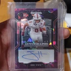 2025 Panini Prizm Draft Picks Football Purple Ice Jayden Higgins #DPA-JHS