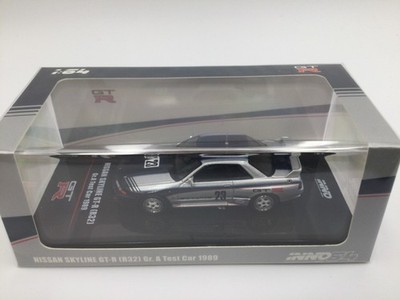Inno64 Models GTR Series Nissan Skyline GT-R R32 Gr.A Test Car 1989 Silver