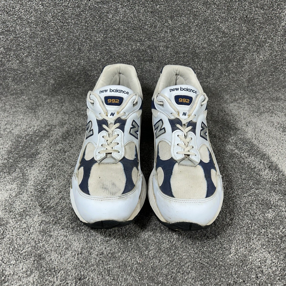 New Balance 992 Mens Size 15 White Navy Made in USA Athletic