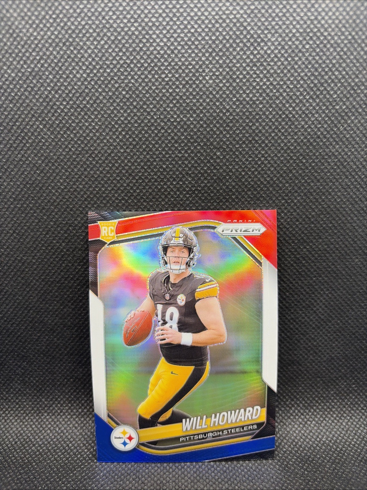 2025 Panini Prizm - Rookies Will Howard #367 Red White & Blue Prizm (RC)
