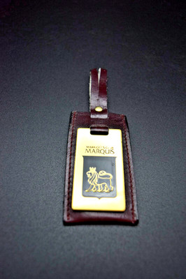 VTG Marriott Club Marquis Premium Luggage Tag, Leather Brass