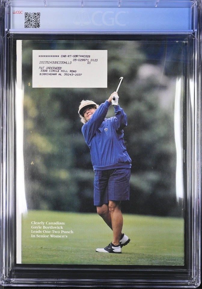TIGER WOODS ROOKIE COVER 1ST GOLF JOURNAL EE. UU. GOLF RARO 1996 CGC 6.0 Foto 2 de 2